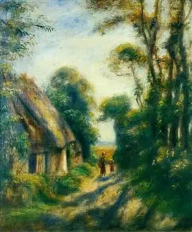 Chaumières à Berneval - Pierre-Auguste Renoir