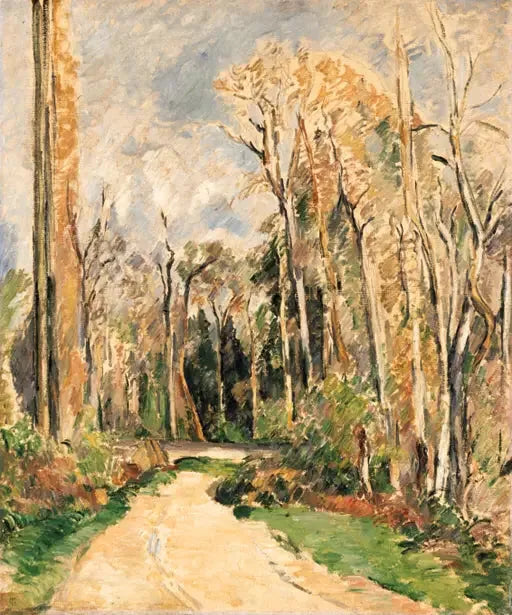 Chemin à l'entrée de la forêt - Paul Cézanne image 1 reproduction artisanale de tableau