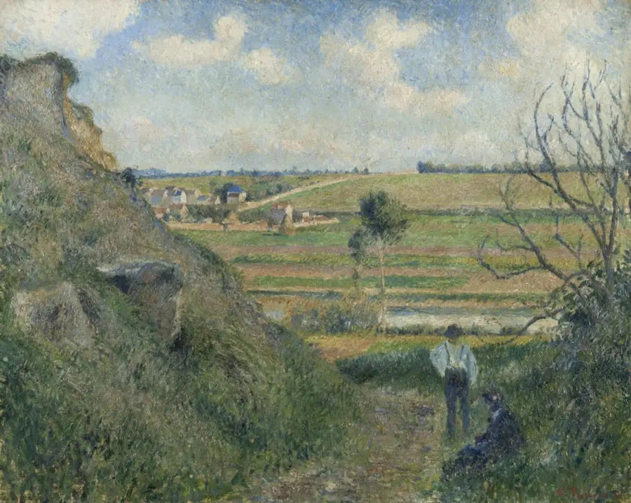 Chemin creux, vue sur Épluches - Camille Pissarro