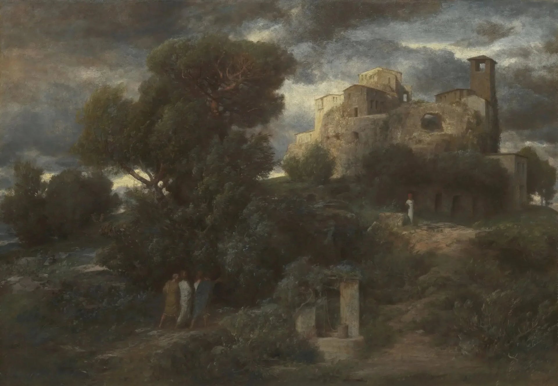 Chemin d'Emmaüs - Arnold Böcklin image 1 reproduction de peinture à l’huile