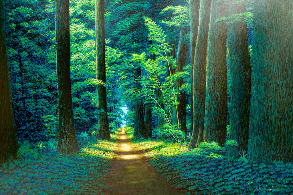 Chemin dans la Forêt Verte | 130 x 190 cm Reproductions de tableaux à la peinture à l’huile