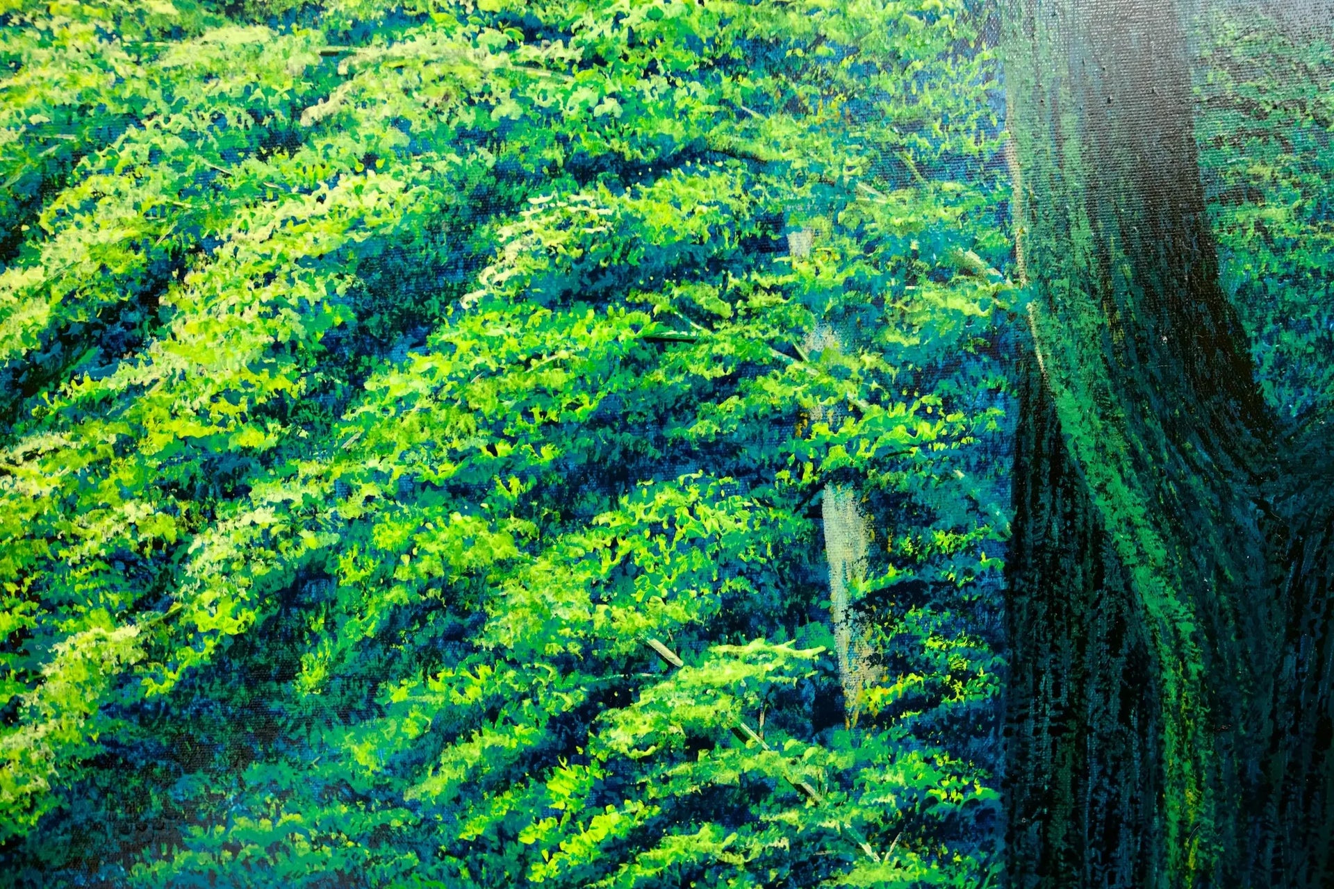 Chemin dans la Forêt Verte | 130 x 190 cm image 8 copie peinte à la main à l’huile