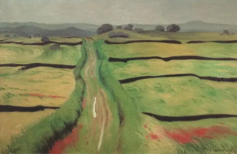 Chemin dans la lande - Félix Vallotton image 1 tableau peint à l’huile sur toile