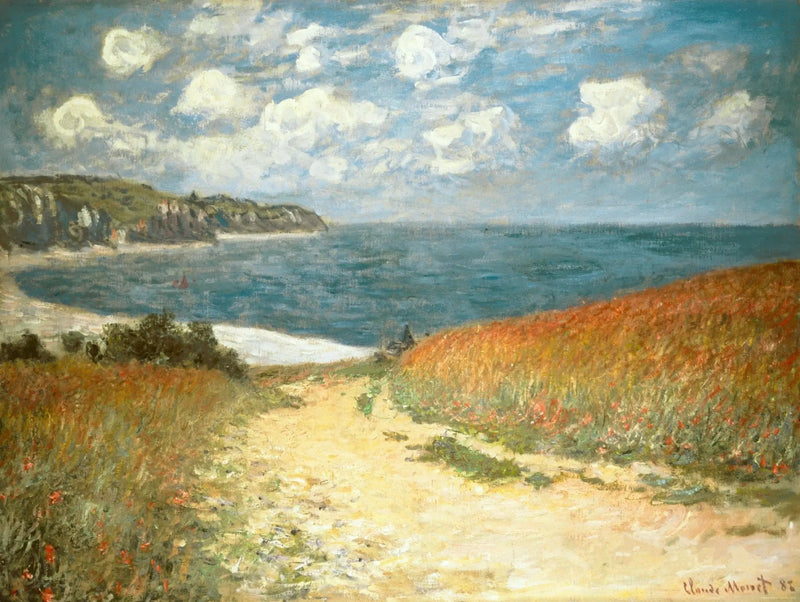 Chemin dans les blés à Pourville - Claude Monet
