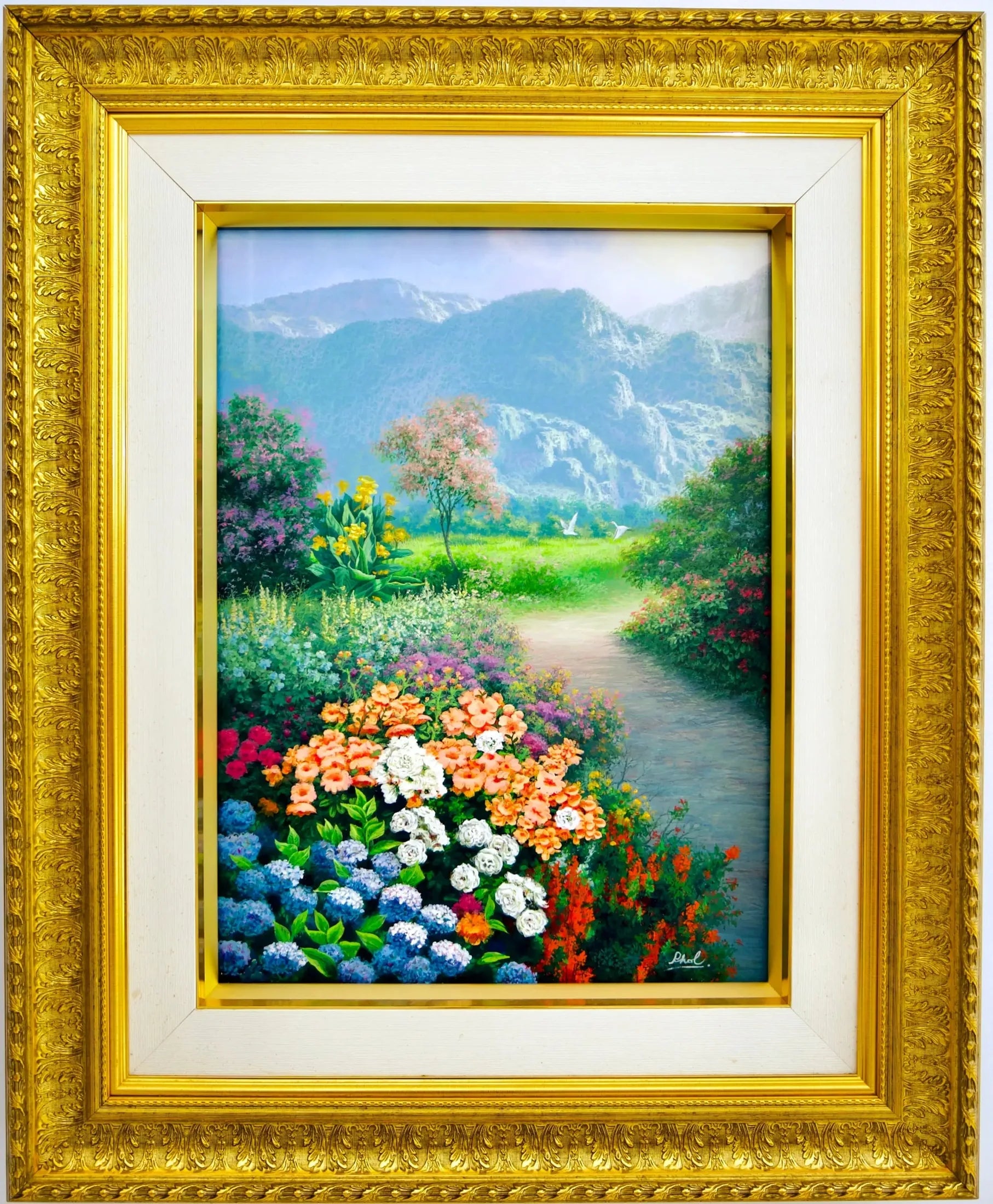 Chemin de Sérénité | 60 x 90 cm image 1 copie de tableau peinte à la main