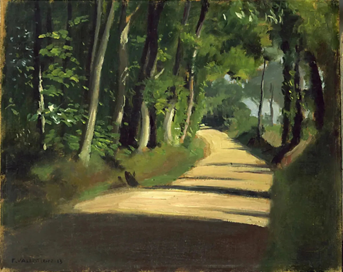 Chemin ensoleillé à Honfleur - Félix Vallotton image 1 copie de tableau peinte à la main
