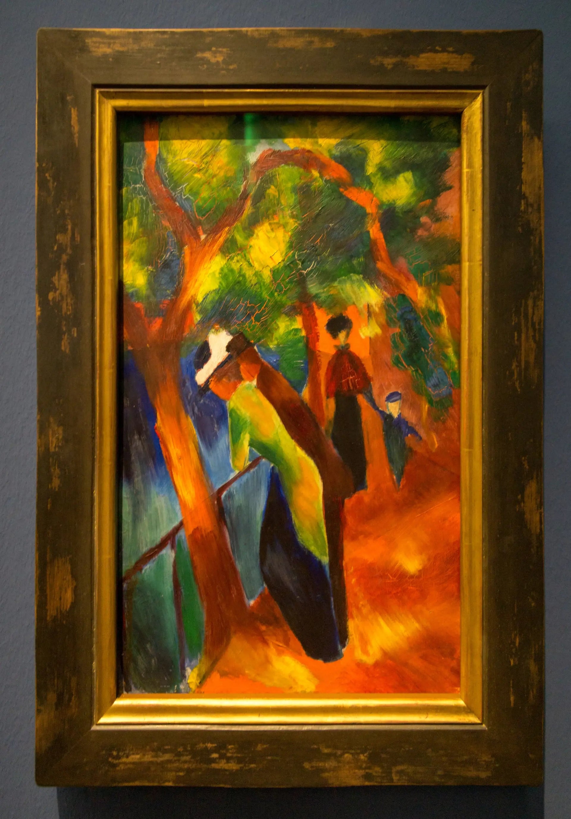 Chemin ensoleillé - August Macke image 1 copie de tableau peinte à la main