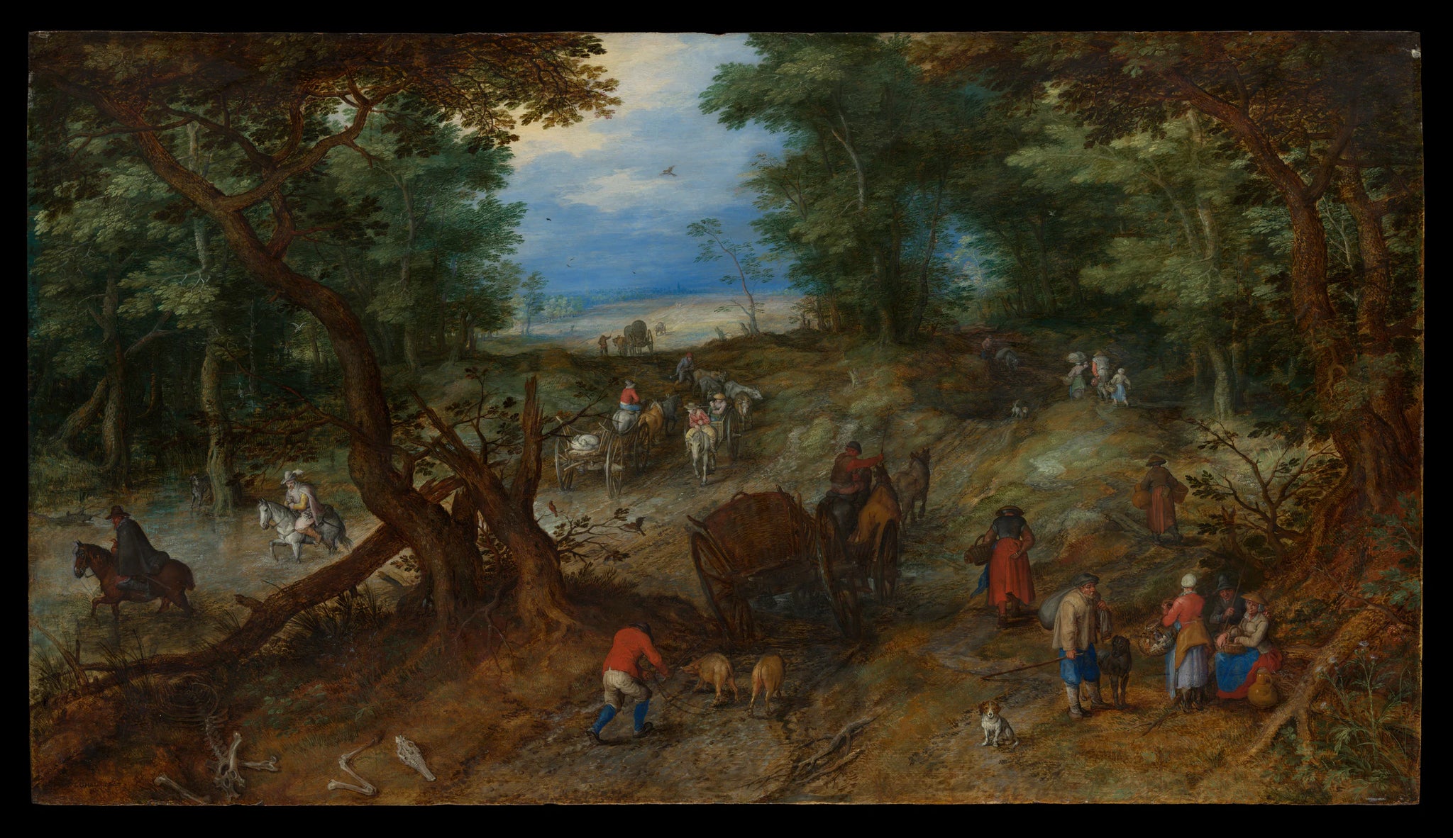 Un chemin forestier avec des voyageurs - Jan Brueghel the Elder
