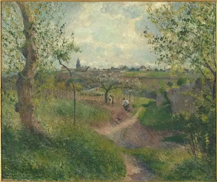 chemin montant à travers champs. Côte des Groouettes. Pontoise - Camille Pissarro