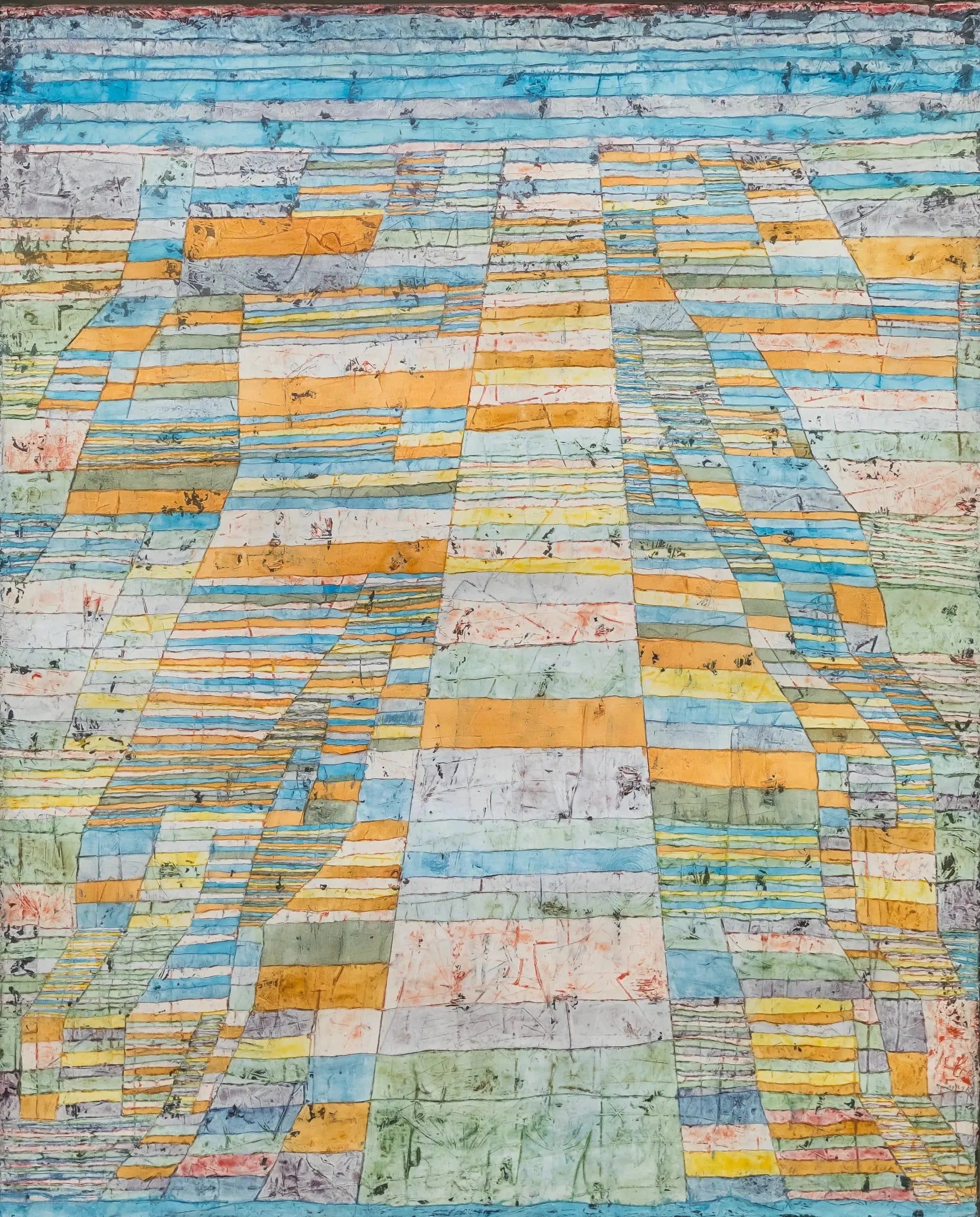 Chemin principal et chemins latéraux - Paul Klee image 1 copie peinte à la main à l’huile