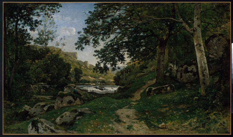 Chemin des roches dans le Morvan - Henri-Joseph Harpignies