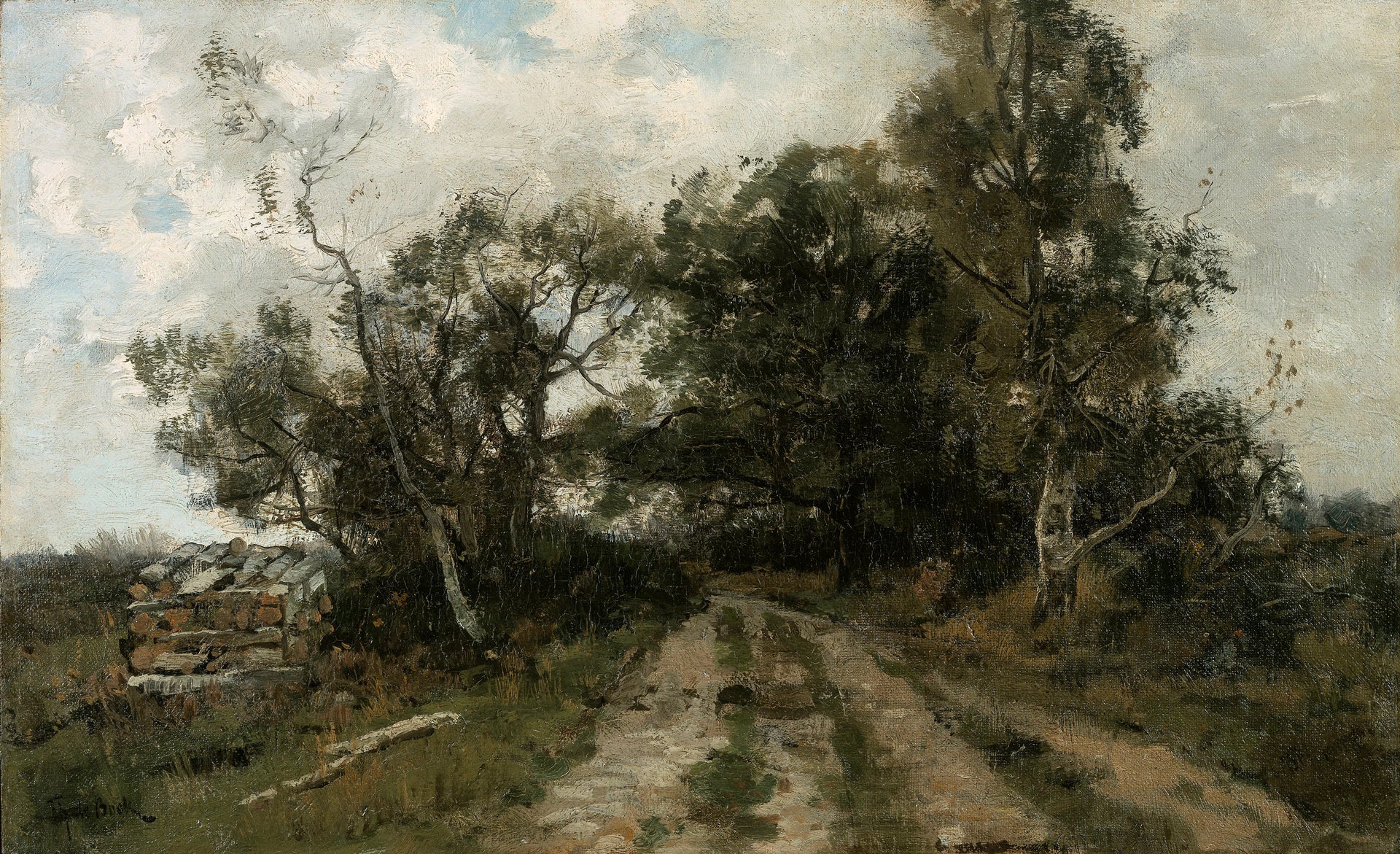 Chemin de terre - Théophile de Bock