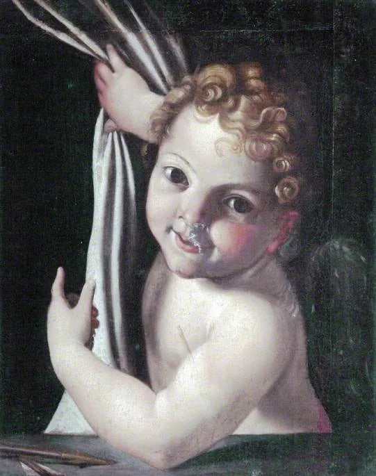 Chérubin - Domenichino image 1 copie de tableau peinte à la main