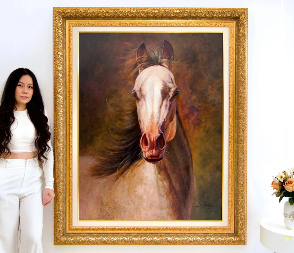 Cheval | 100 x 130 cm image 2 reproduction d’œuvre d’art à l’huile
