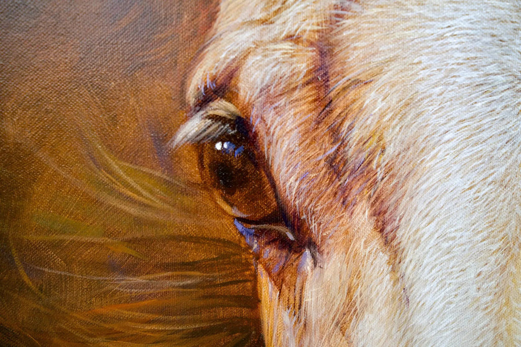Cheval | 100 x 130 cm image 6 tableau peint à l’huile sur toile