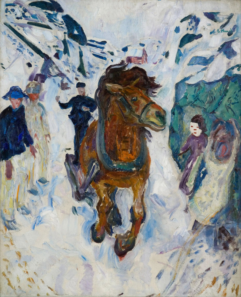 Cheval au galop - Edvard Munch