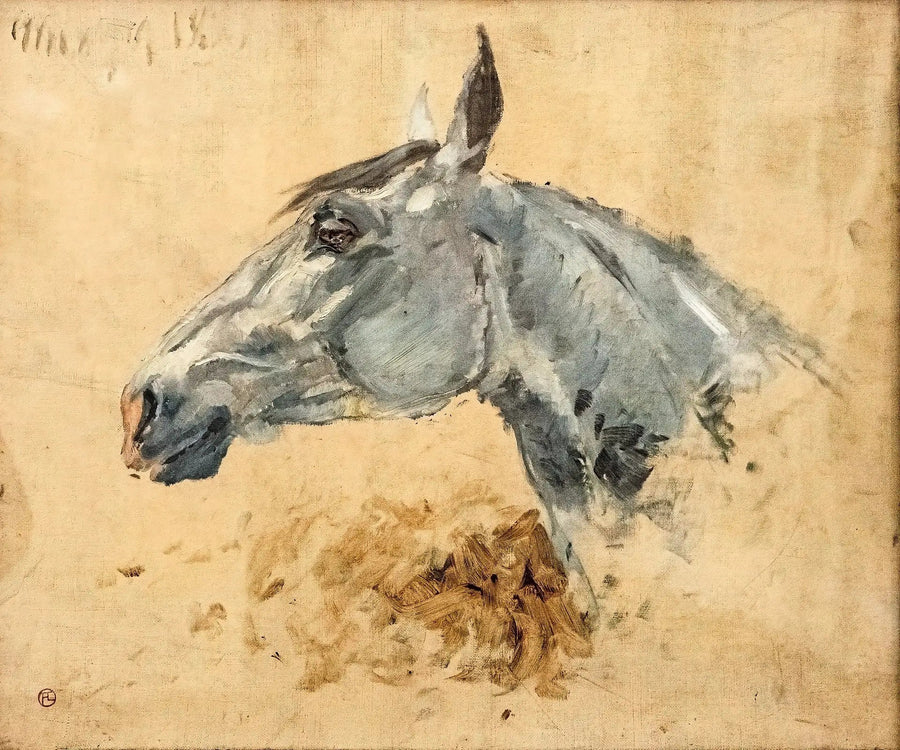 Cheval blanc Gazelle - Henri de Toulouse-Lautrec