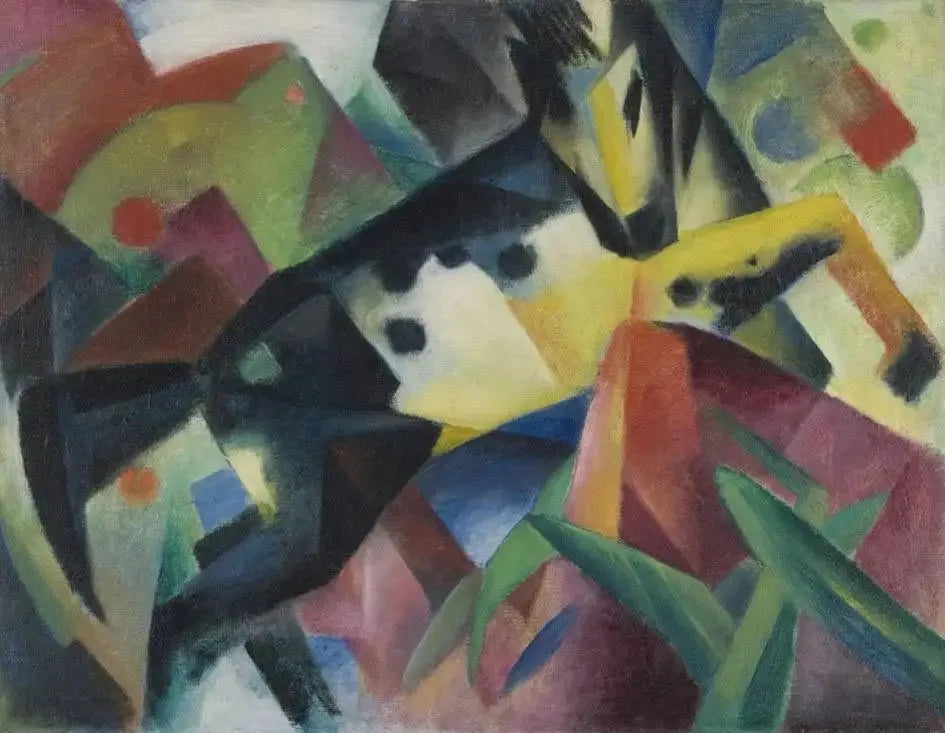 Cheval bondissant - Franz Marc image 1 tableau peint à l’huile sur toile