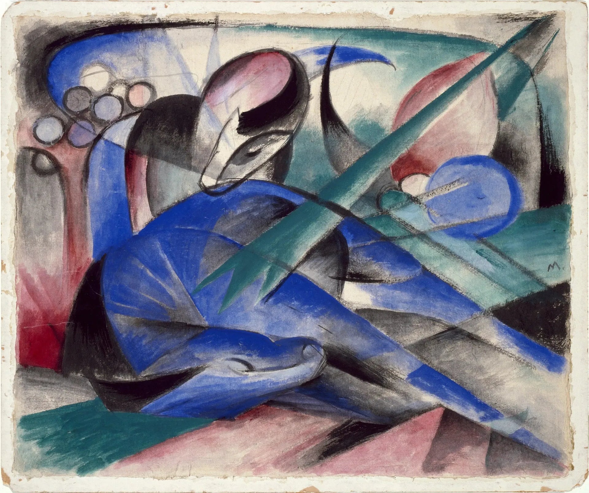 Cheval de rêve - Franz Marc image 1 reproduction de peinture à l’huile