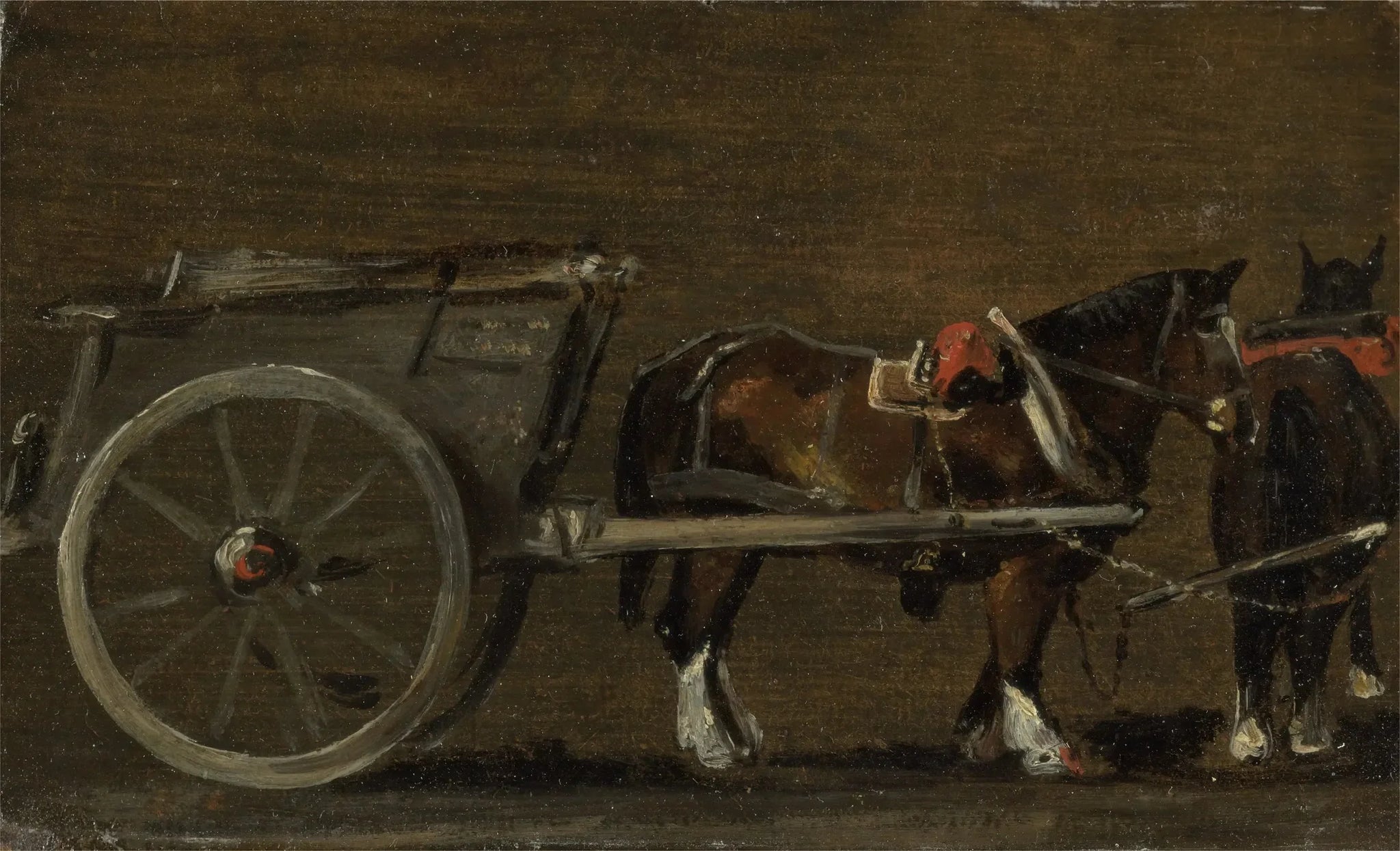 Cheval et charrette - John Constable image 1 copie peinte à la main à l’huile
