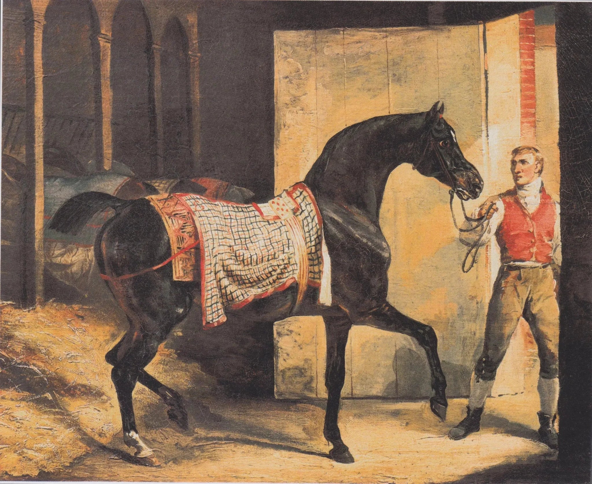 Cheval sortant de l'écurie - Théodore Géricault image 1 reproduction réalisée par Alpha Reproduction