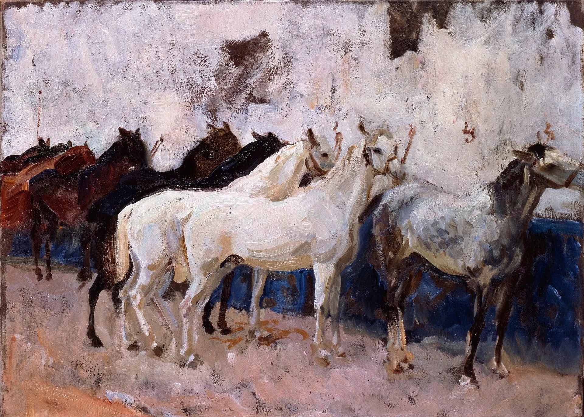 Chevaux à Palma - John Singer Sargent image 1 tableau peint à l’huile sur toile