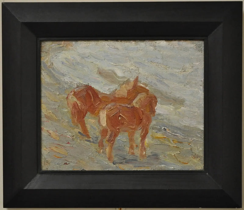 Chevaux au bord de la mer - Franz Marc