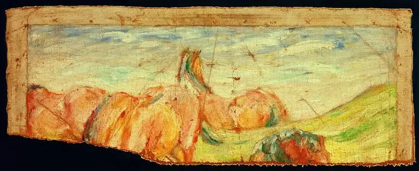 Chevaux au pâturage II - Franz Marc image 1 copie de tableau peinte à la main