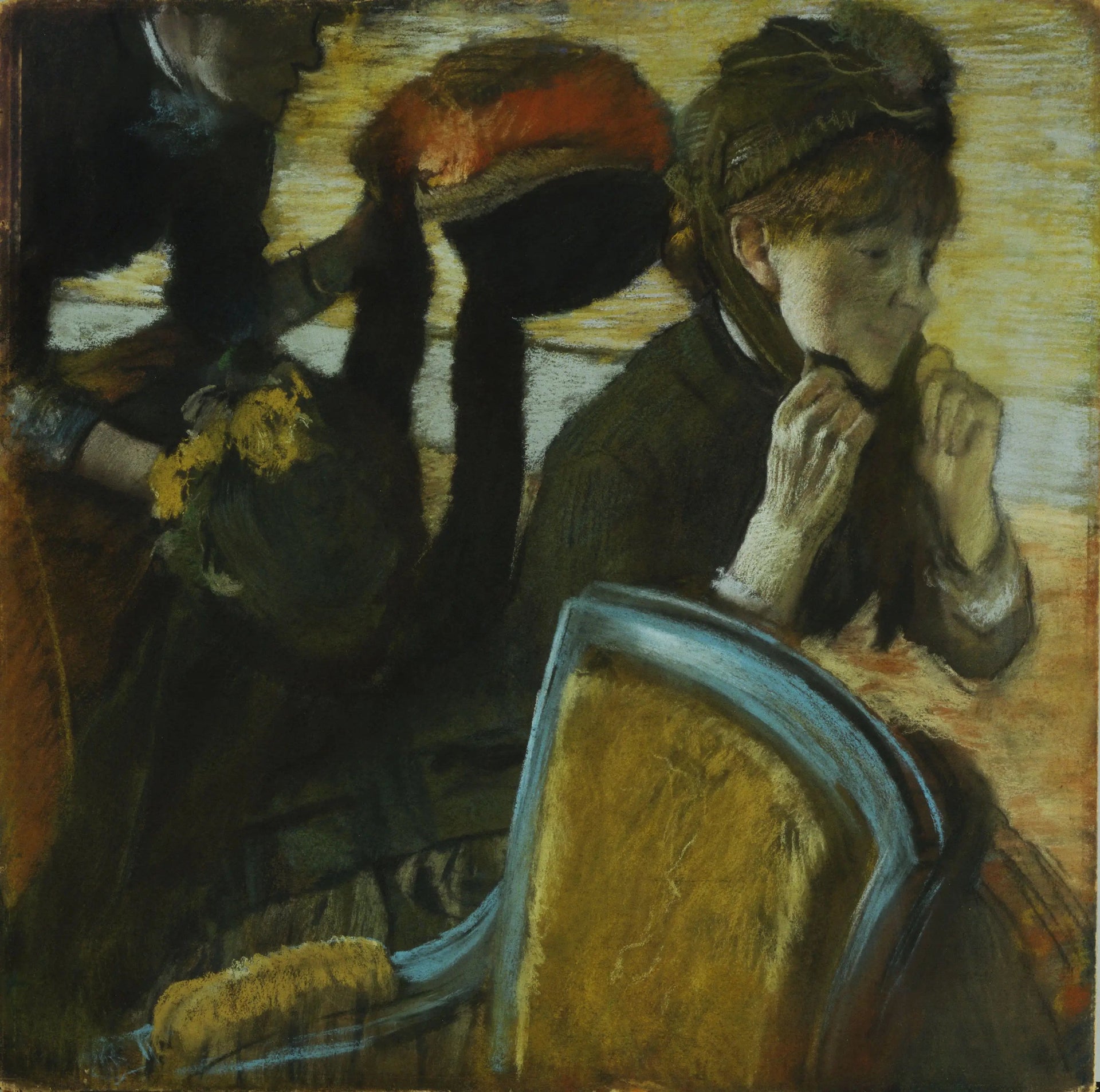 Chez la modiste - Edgar Degas image 1 reproduction artisanale de tableau