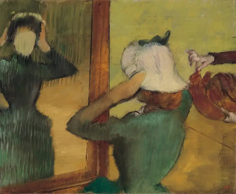 Chez la modiste - Edgar Degas image 1 reproduction de peinture à l’huile