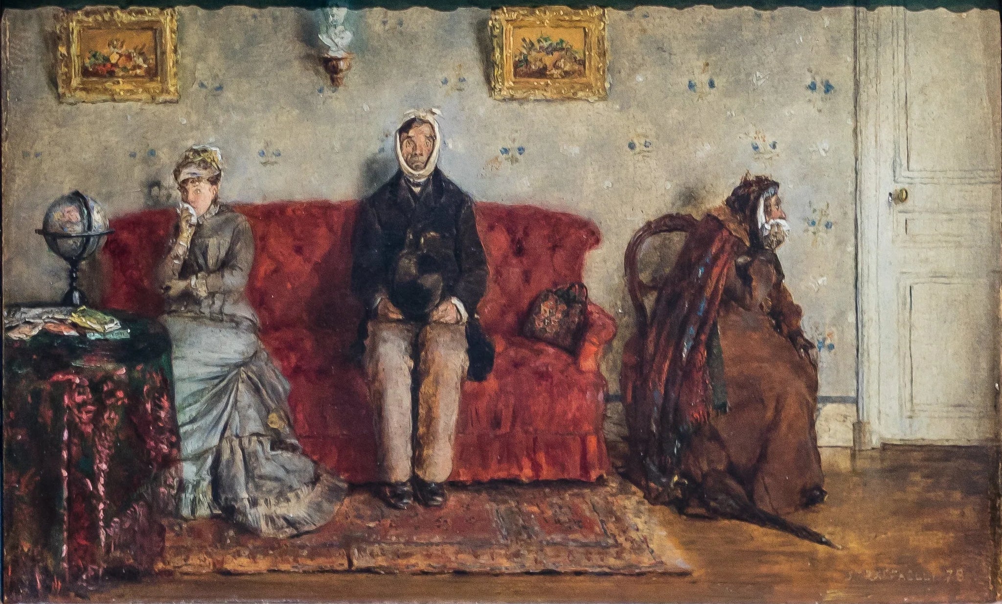 Chez le dentiste - Jean-François Raffaëlli image 1 tableau peint à l’huile sur toile