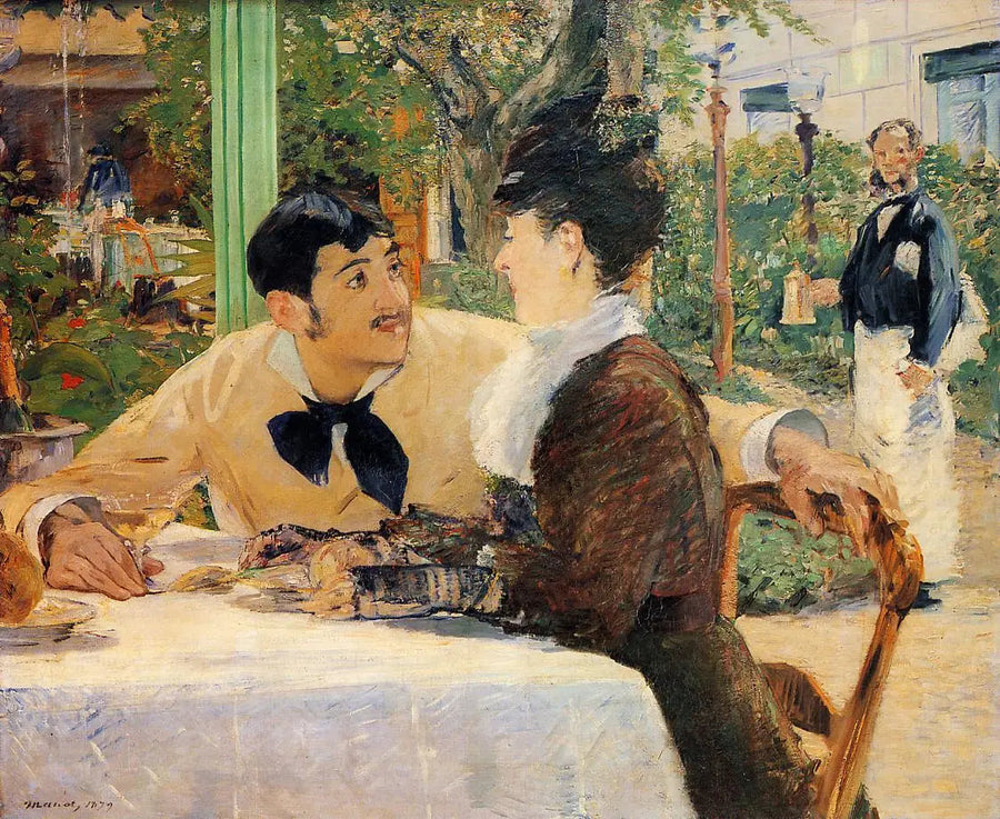 Chez le père Lathuille, en plein air - Édouard Manet