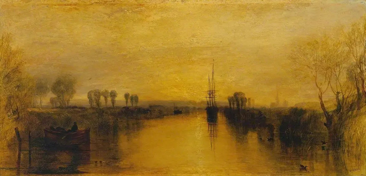 Chichester Canal - J. M. W. Turner image 1 copie peinte à la main à l’huile