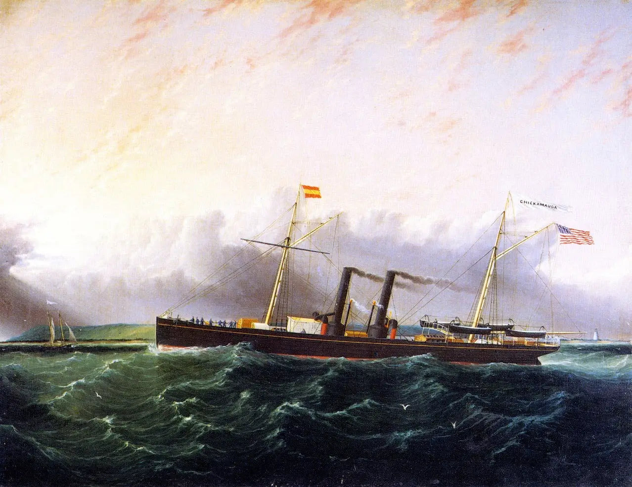 Chickamauga - James E. Buttersworth image 1 tableau peint à l’huile sur toile