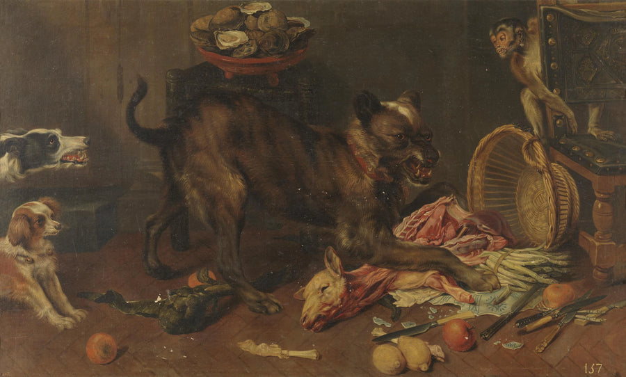 chien avec proie - Frans Snyders