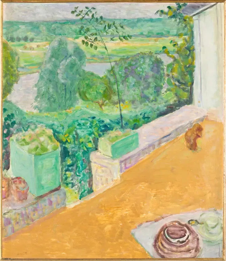 Chien sur la terrasse - Pierre Bonnard image 1 copie de tableau peinte à la main