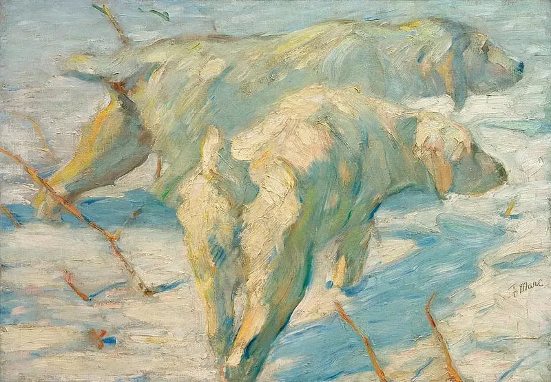Chiens de berger sibériens - Franz Marc