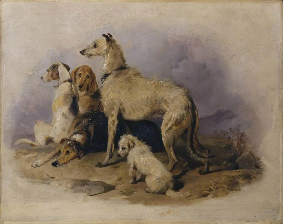 Chiens des Highlands - Edwin Henry Landseer image 1 reproduction artisanale de tableau