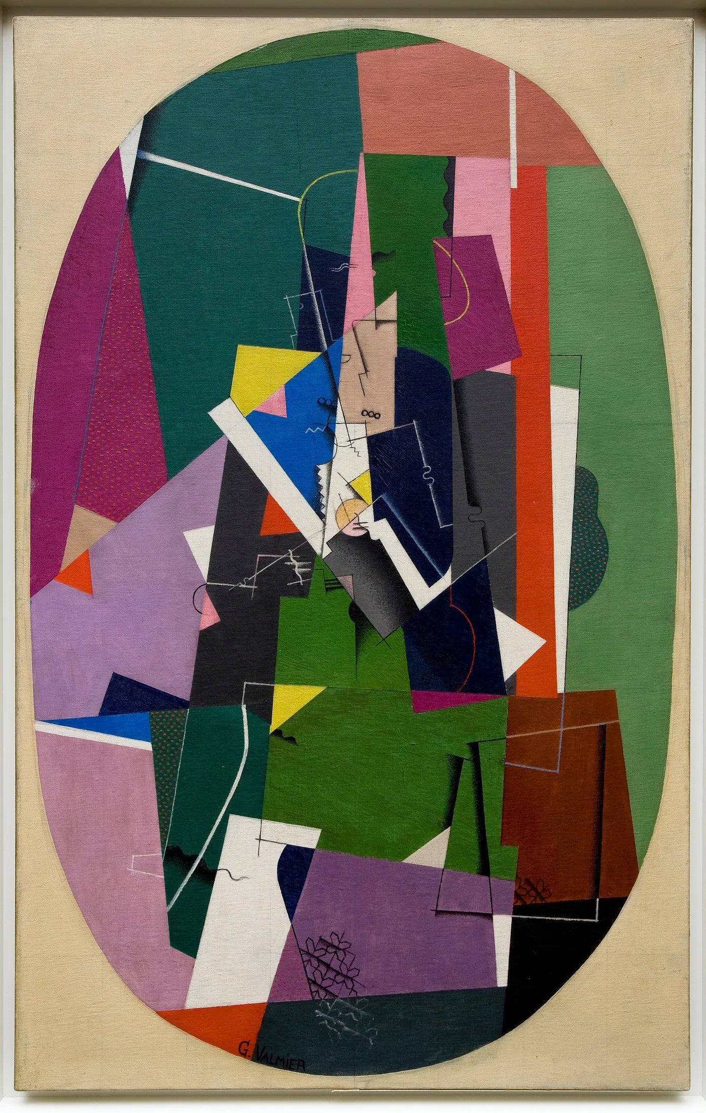 Chiffre - Georges Valmier image 1 reproduction de peinture à l’huile