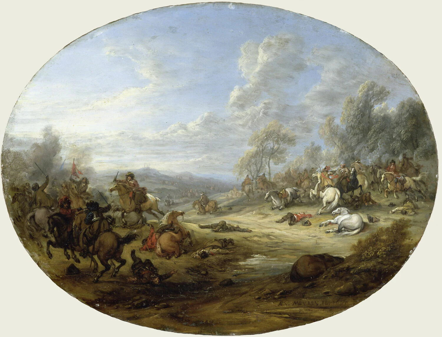 Choc de cavalerie - Adam Frans Van der Meulen