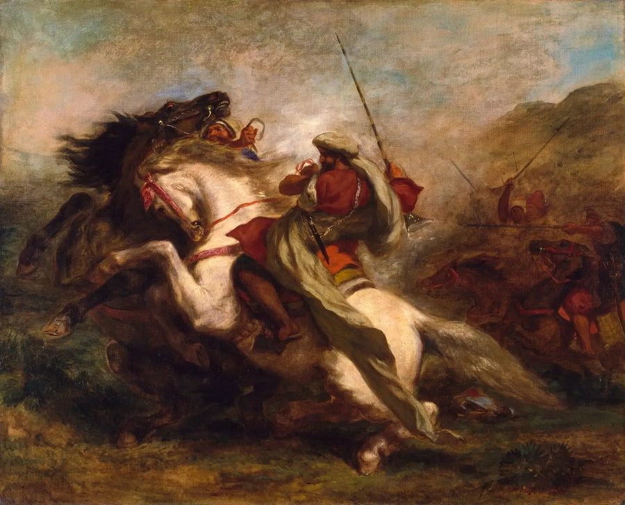 Choc de cavaliers arabes - Eugène Delacroix