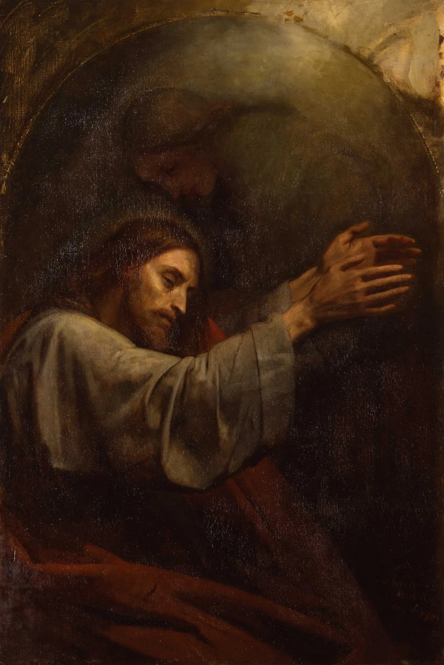 Christ à Gethsémani - Ary Scheffer image 1 reproduction artisanale de tableau