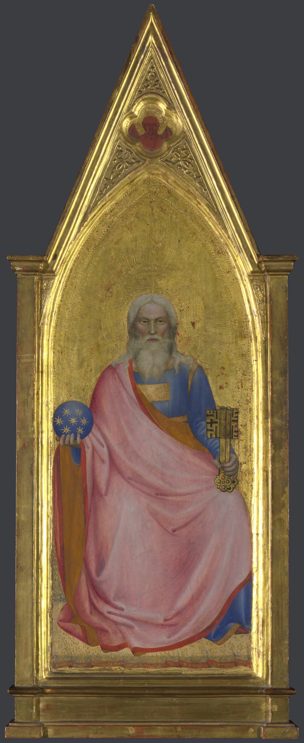 Le Christ apocalyptique (Fils de l'homme) : panneau central du pinacle - Giovanni da Milano