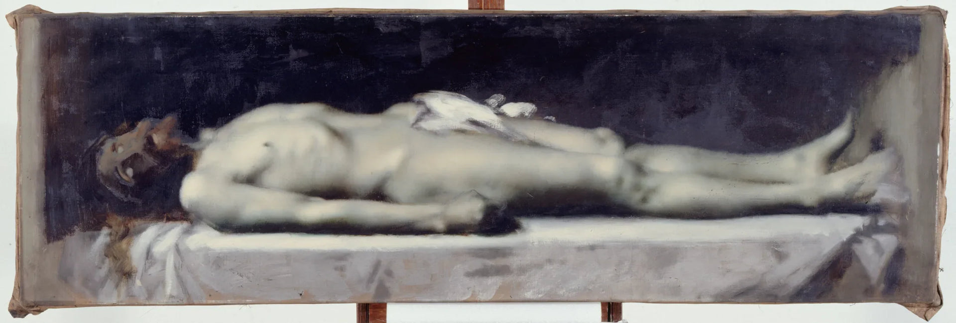 Christ au tombeau - Jean-Jacques Henner image 1 copie peinte à la main à l’huile