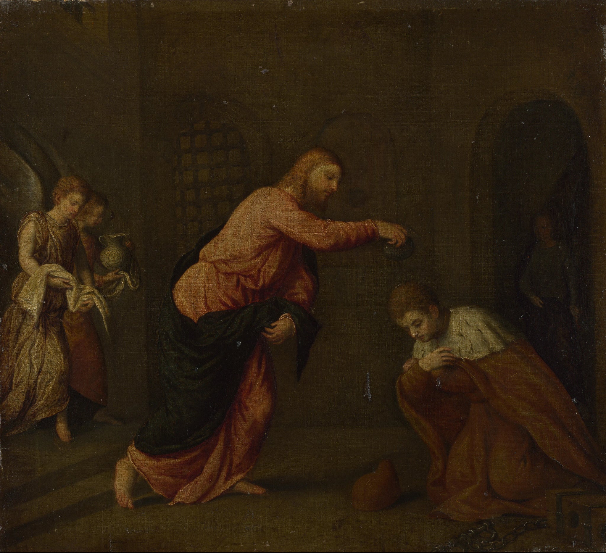 Christ baptisant Saint Jean Martyr - Pâris Bordone
