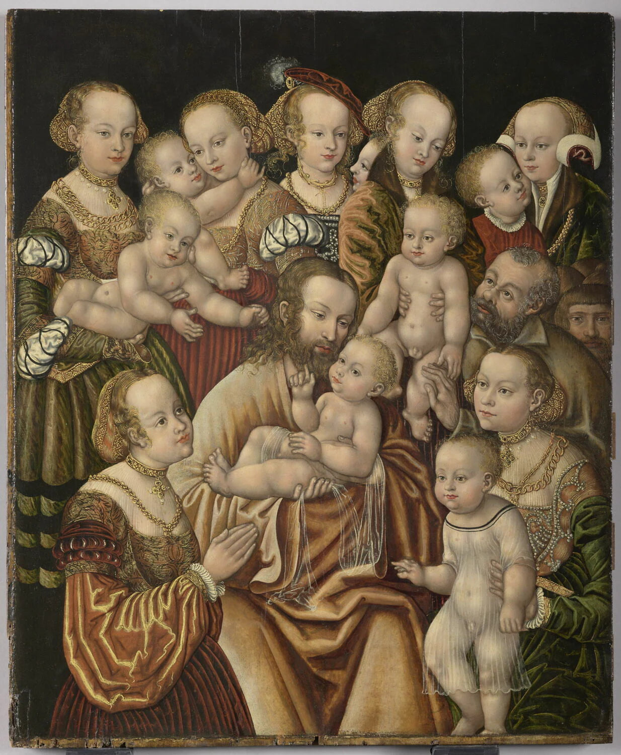 Le Christ bénissant les enfants - Maître HB à la tête de Griffon