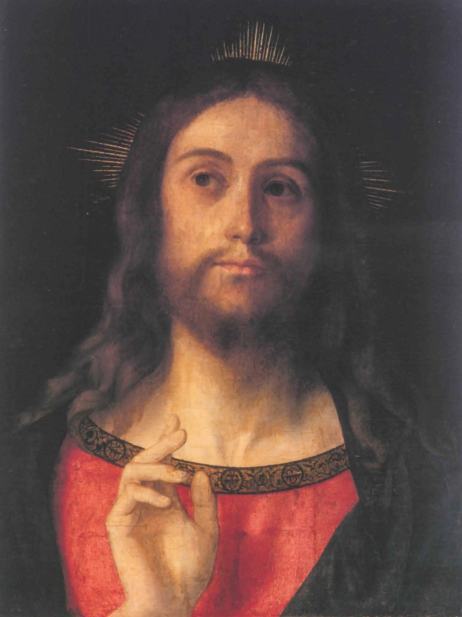 Christ bénissant - Giovanni Bellini image 1 copie de tableau peinte à la main