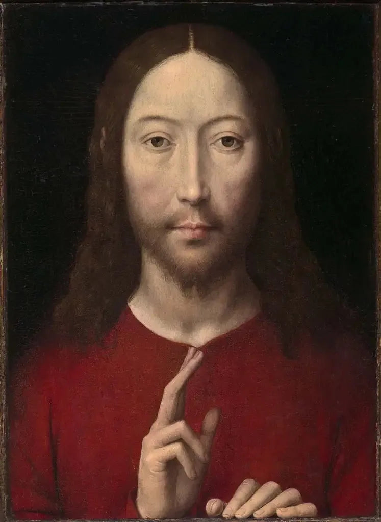 Christ bénissant - Hans Memling image 1 copie de tableau peinte à la main