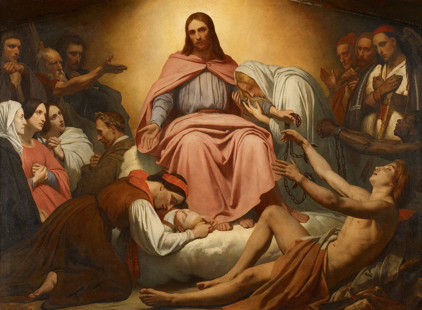 Christ Consolateur - Ary Scheffer image 1 copie peinte à la main à l’huile