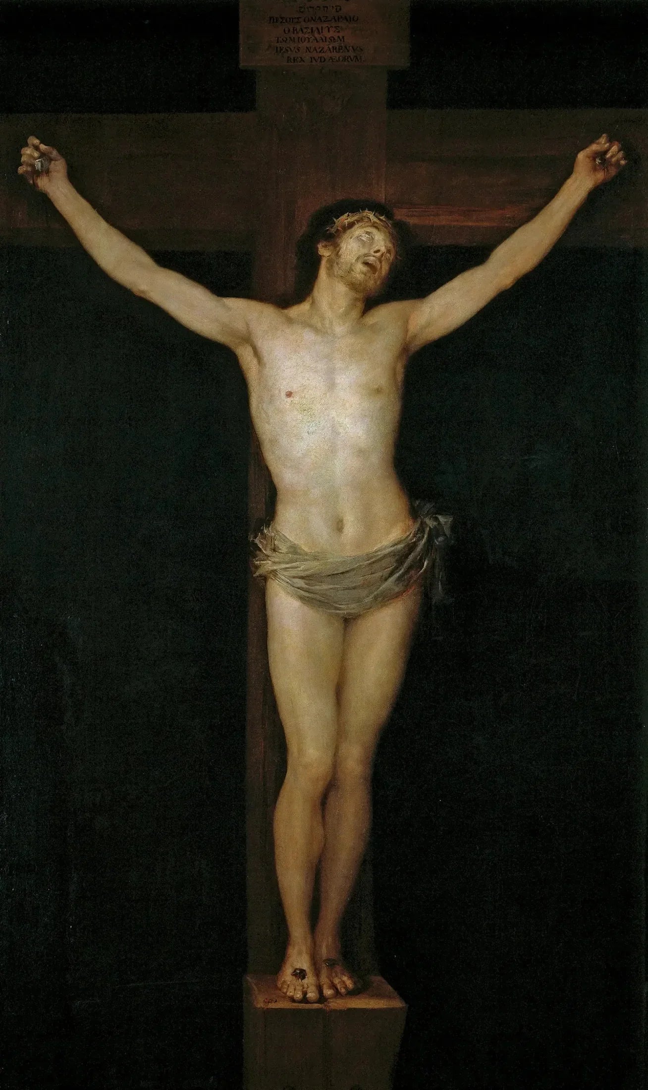 Christ crucifié - Francisco de Goya image 1 reproduction artisanale de tableau